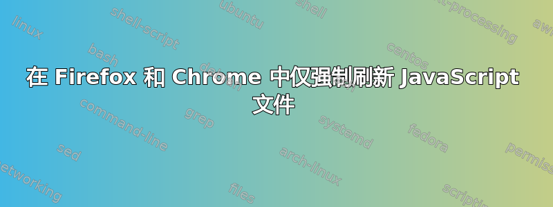 在 Firefox 和 Chrome 中仅强制刷新 JavaScript 文件