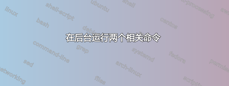 在后台运行两个相关命令