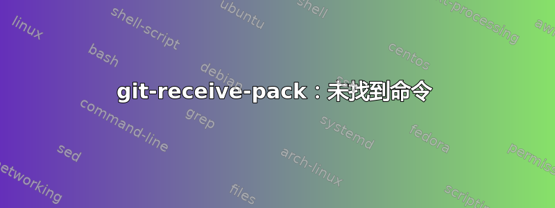 git-receive-pack：未找到命令