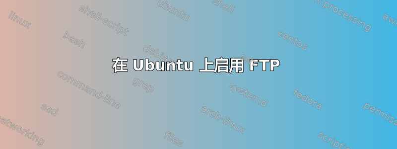 在 Ubuntu 上启用 FTP