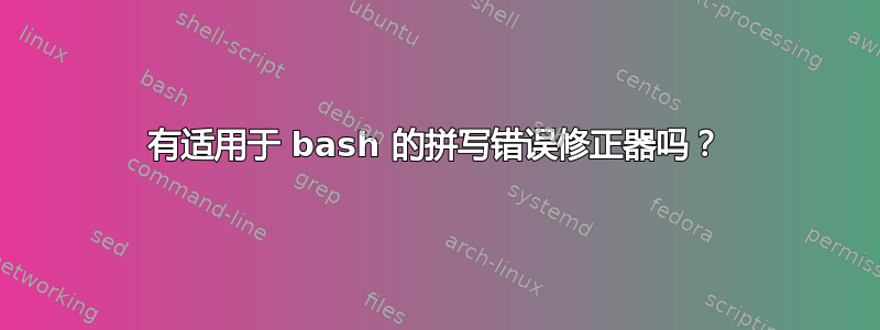 有适用于 bash 的拼写错误修正器吗？