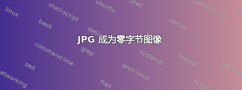 JPG 成为零字节图像