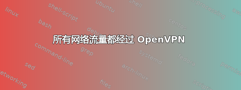 所有网络流量都经过 OpenVPN