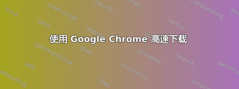 使用 Google Chrome 高速下载