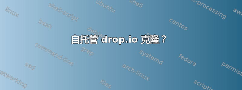 自托管 drop.io 克隆？