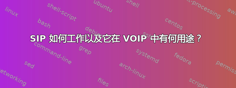 SIP 如何工作以及它在 VOIP 中有何用途？