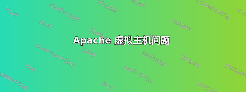 Apache 虚拟主机问题