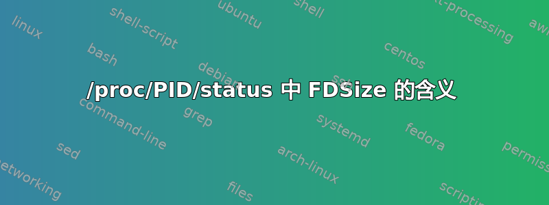 /proc/PID/status 中 FDSize 的含义