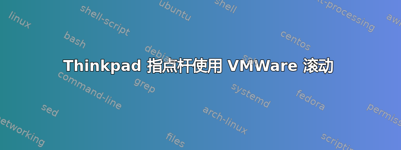 Thinkpad 指点杆使用 VMWare 滚动