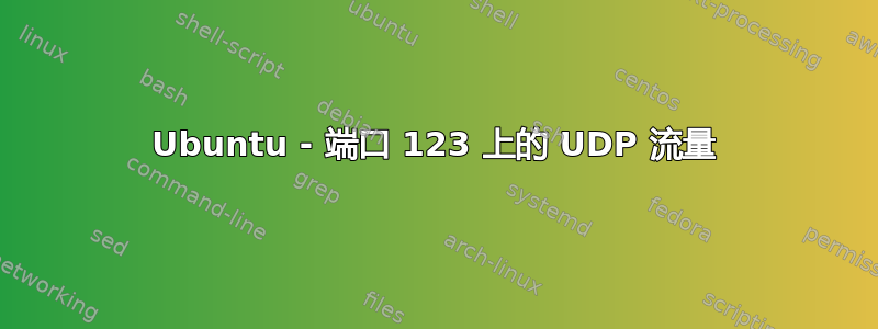 Ubuntu - 端口 123 上的 UDP 流量