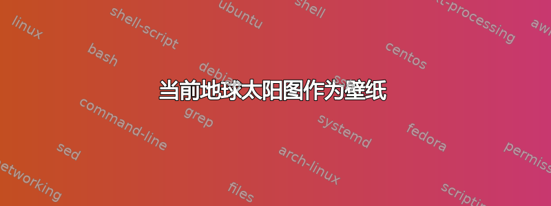 当前地球太阳图作为壁纸