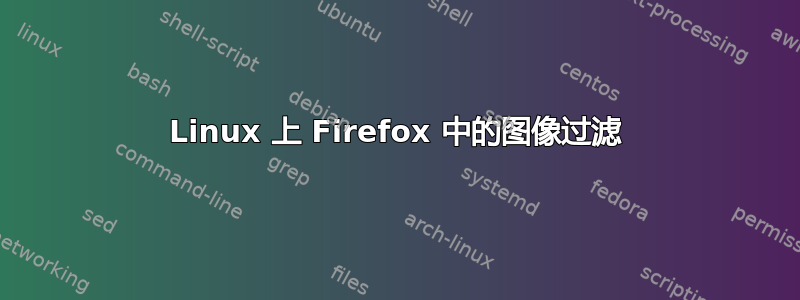 Linux 上 Firefox 中的图像过滤