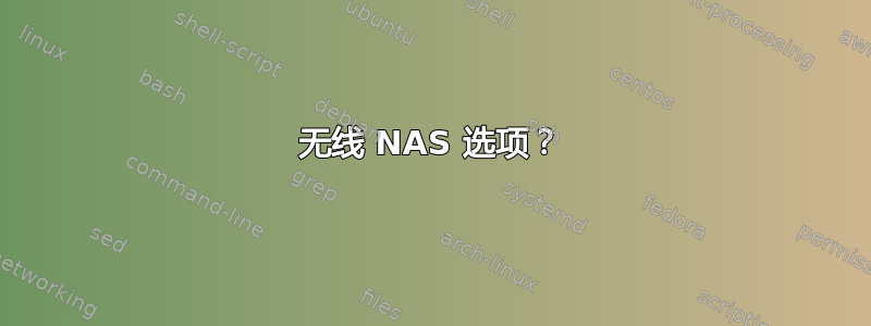 无线 NAS 选项？