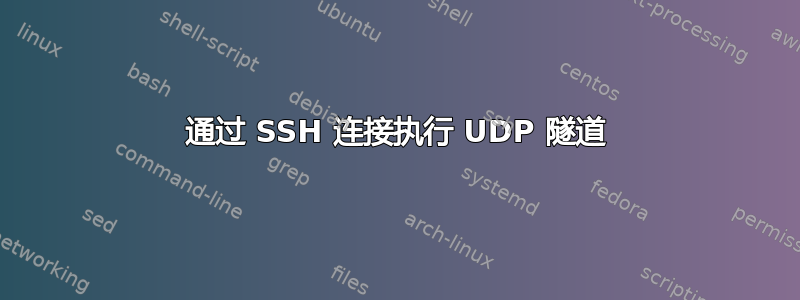 通过 SSH 连接执行 UDP 隧道