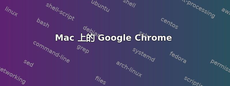 Mac 上的 Google Chrome