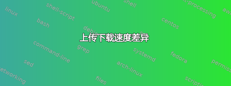 上传下载速度差异