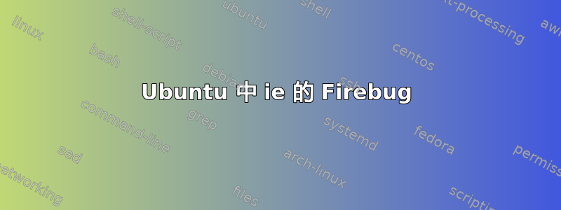 Ubuntu 中 ie 的 Firebug