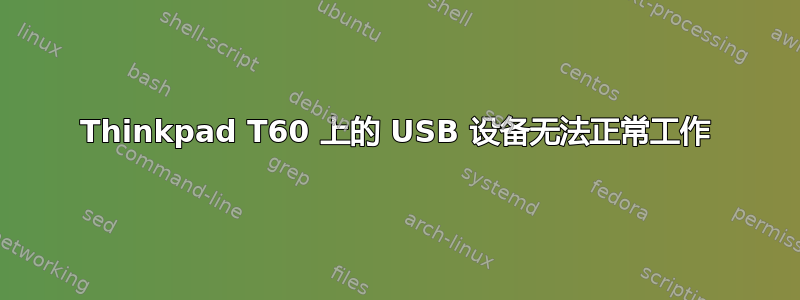 Thinkpad T60 上的 USB 设备无法正常工作