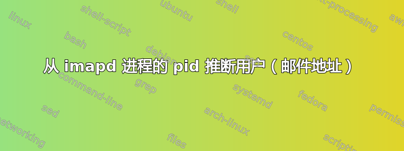 从 imapd 进程的 pid 推断用户（邮件地址）