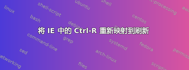 将 IE 中的 Ctrl-R 重新映射到刷新