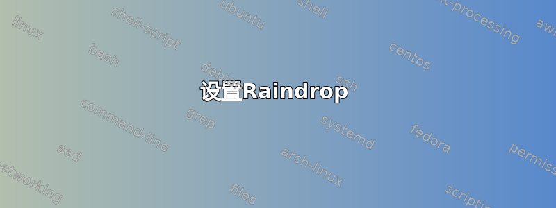 设置Raindrop