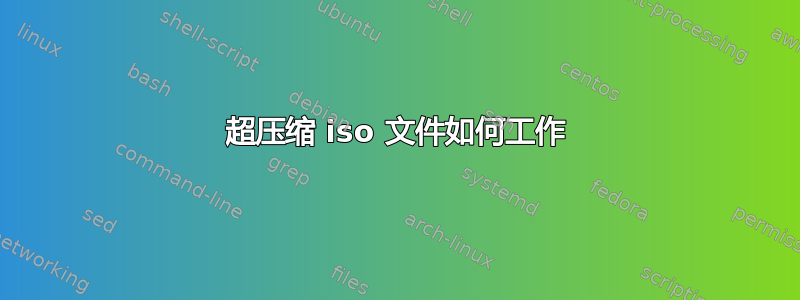 超压缩 iso 文件如何工作