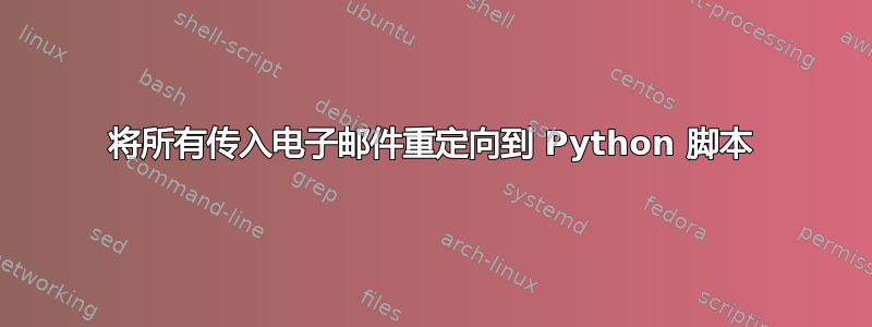 将所有传入电子邮件重定向到 Python 脚本