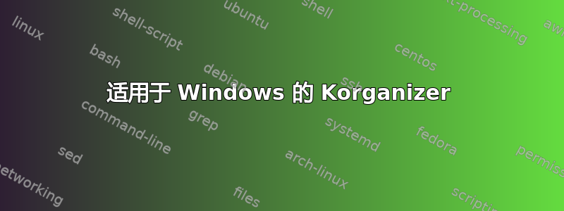 适用于 Windows 的 Korganizer