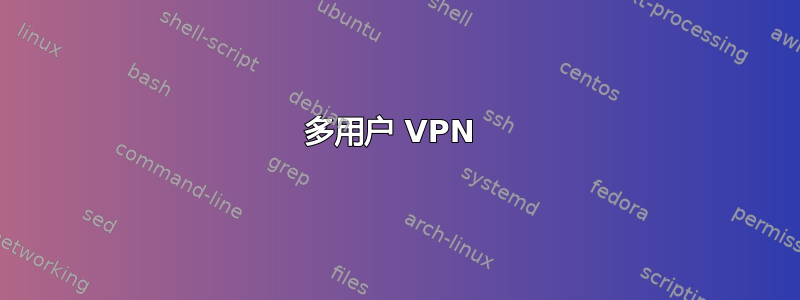 多用户 VPN 