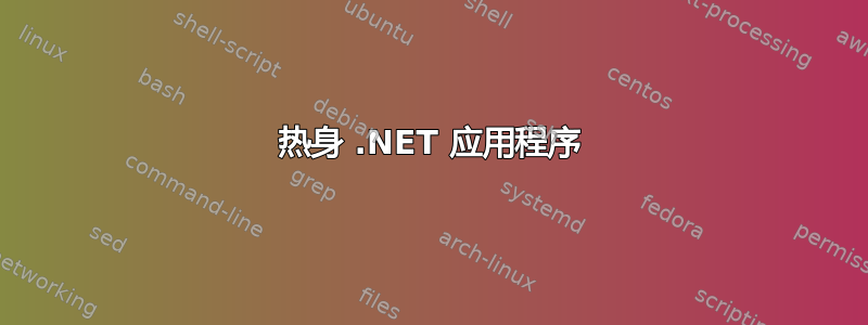 热身 .NET 应用程序