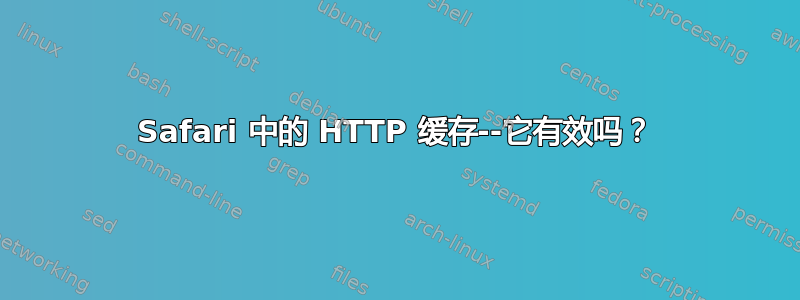 Safari 中的 HTTP 缓存--它有效吗？