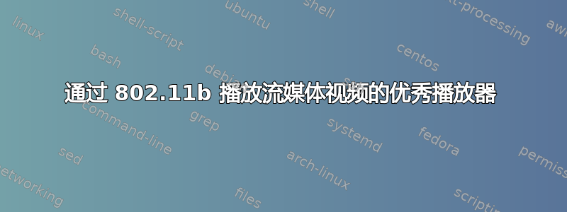 通过 802.11b 播放流媒体视频的优秀播放器