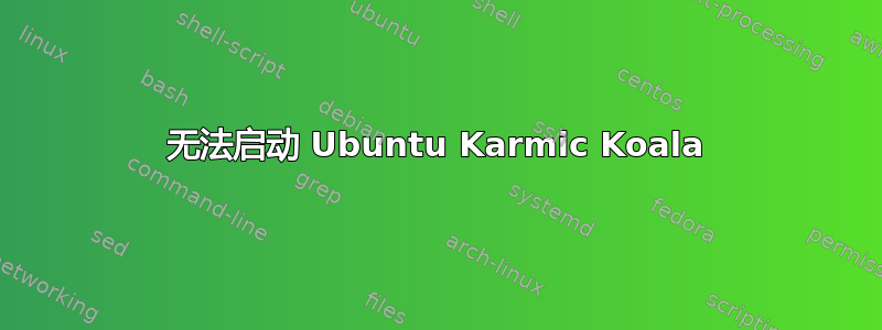 无法启动 Ubuntu Karmic Koala