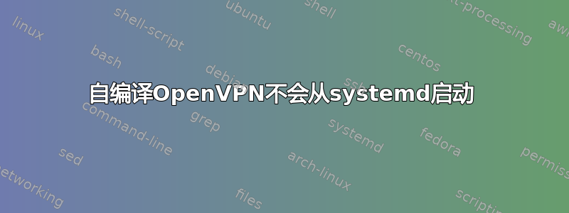 自编译OpenVPN不会从systemd启动