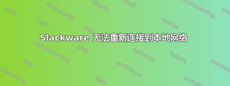 Slackware 无法重新连接到本地网络