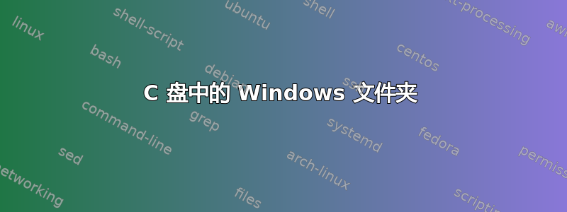 C 盘中的 Windows 文件夹