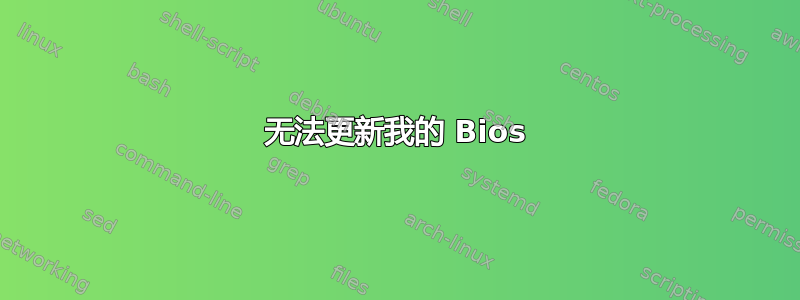 无法更新我的 Bios