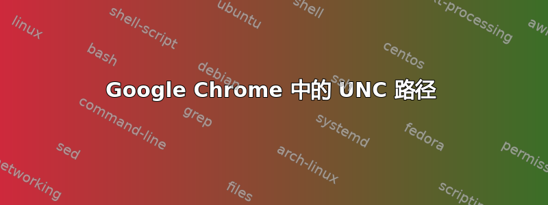 Google Chrome 中的 UNC 路径