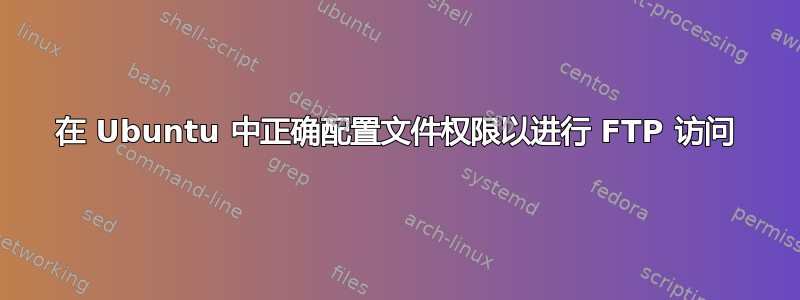 在 Ubuntu 中正确配置文件权限以进行 FTP 访问