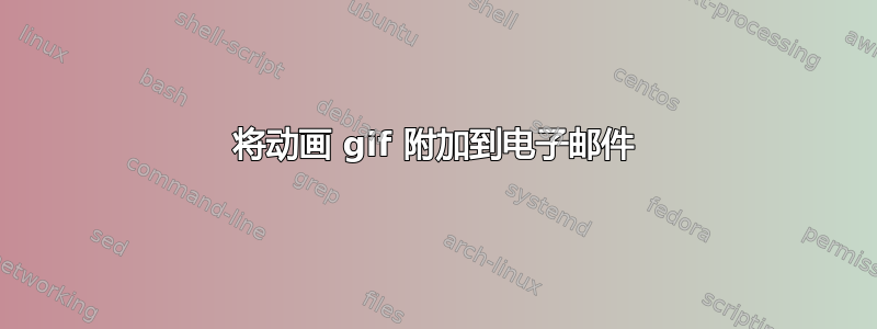 将动画 gif 附加到电子邮件