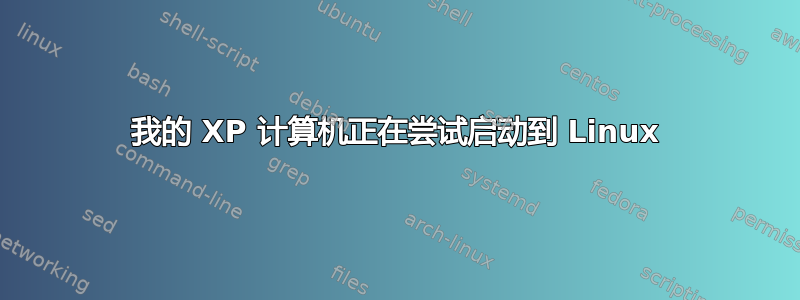 我的 XP 计算机正在尝试启动到 Linux