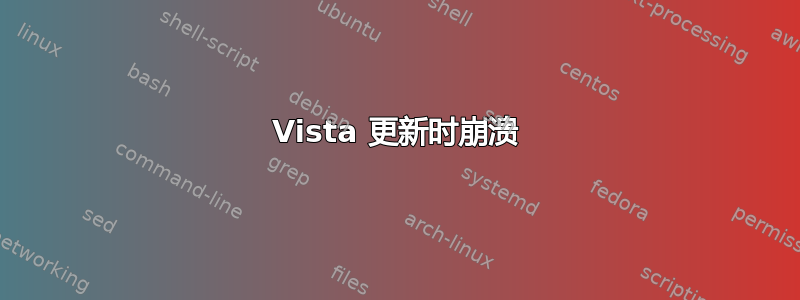 Vista 更新时崩溃