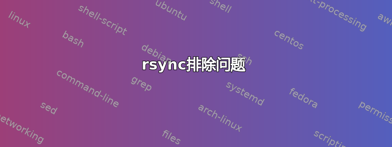 rsync排除问题