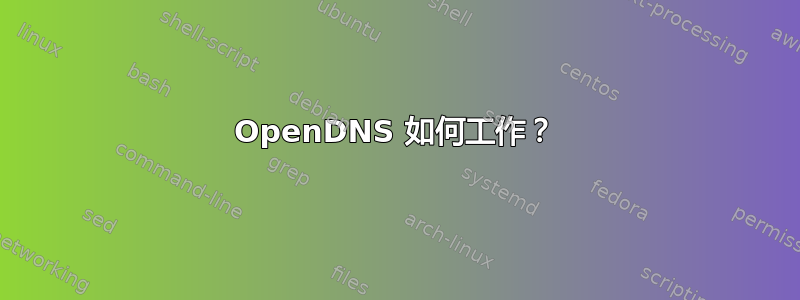 OpenDNS 如何工作？