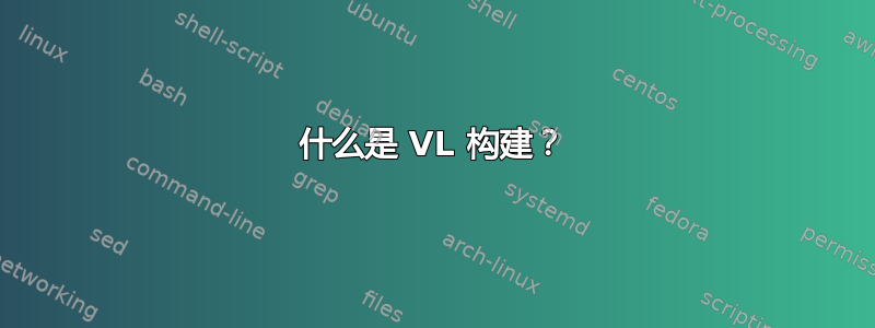 什么是 VL 构建？