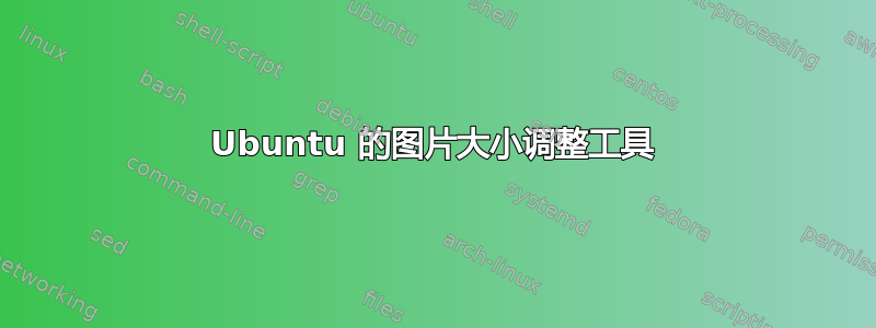 Ubuntu 的图片大小调整工具