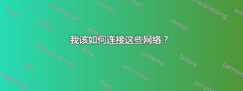 我该如何连接这些网络？