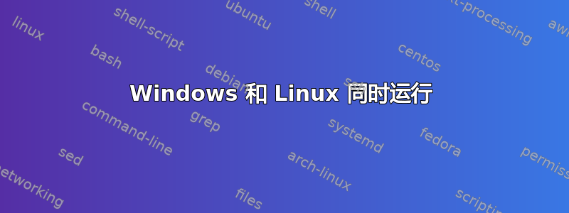 Windows 和 Linux 同时运行