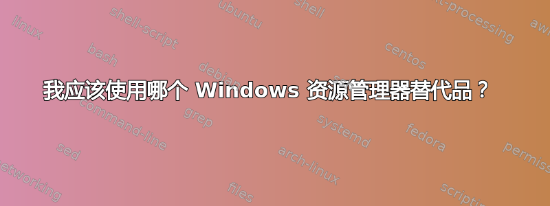 我应该使用哪个 Windows 资源管理器替代品？ 