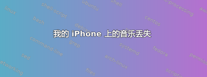 我的 iPhone 上的音乐丢失